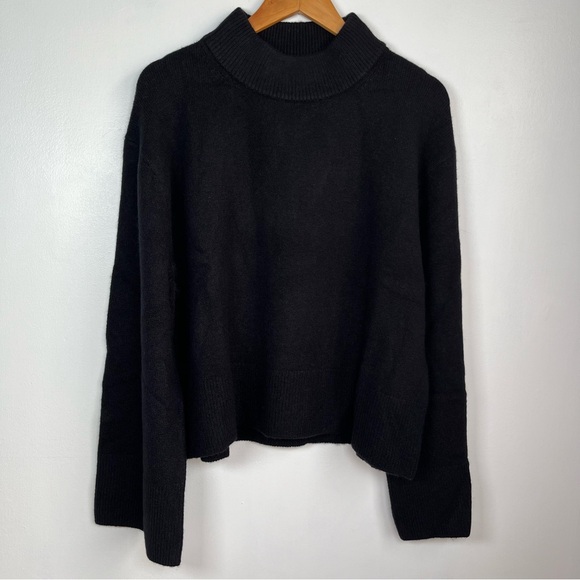 J.CREW Sizes L, XL Chunky Crewneck Sweater Supersoft Yarn Women’s Black - Picture 5 of 13